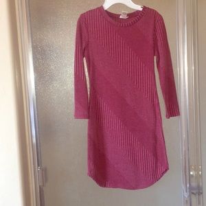 pink dress with detailing